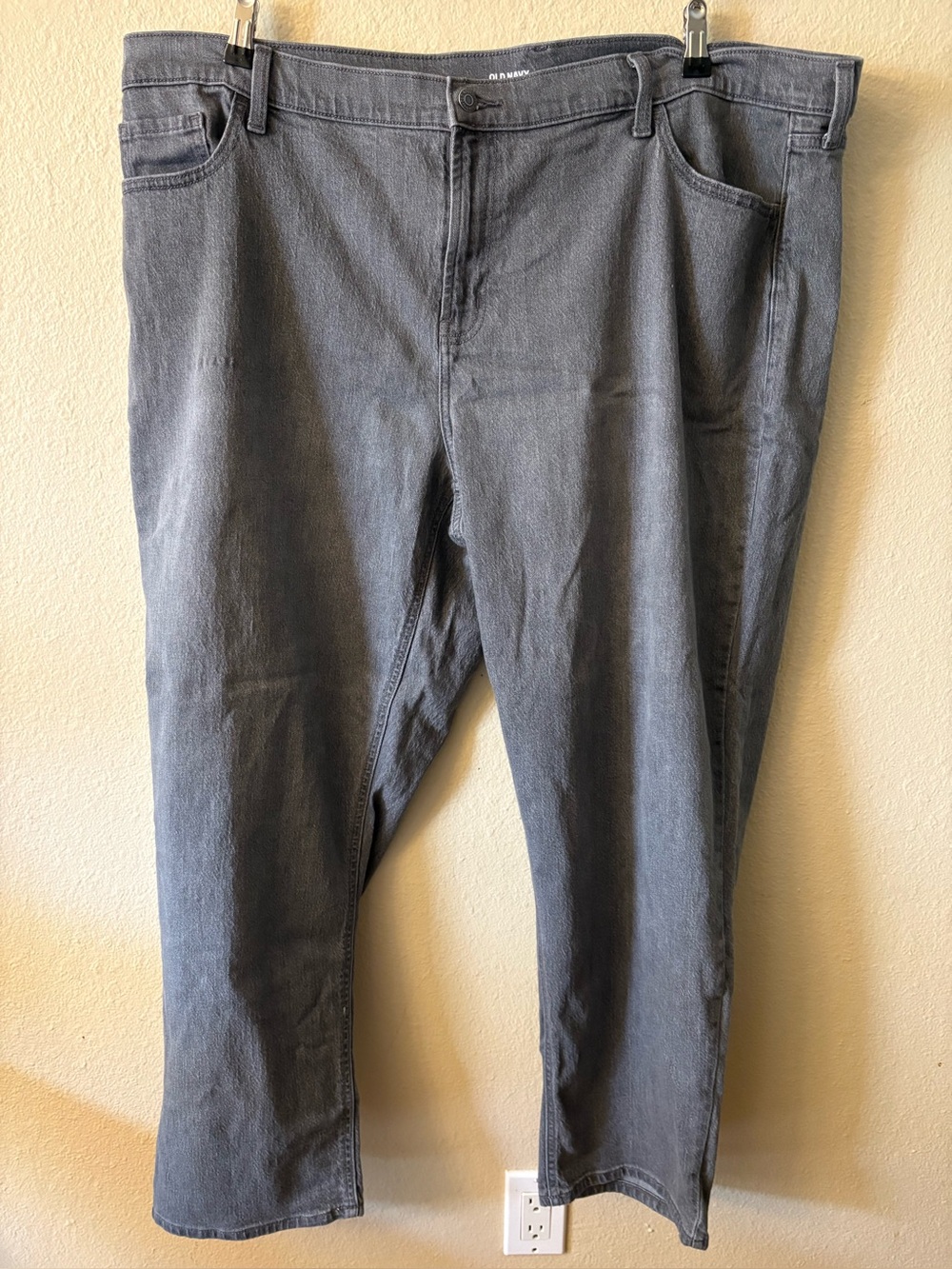 Old Navy Wow Boyfriend Jeans Women's 22 Gray Mid Rise Stretch Denim